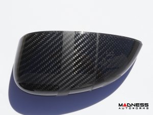 Alfa Romeo 4C Mirror Covers - Carbon Fiber - Full Replacements - Alfa Romeo Theme